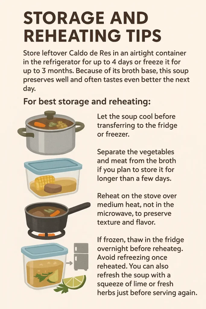 Caldo de Res Storage Guide