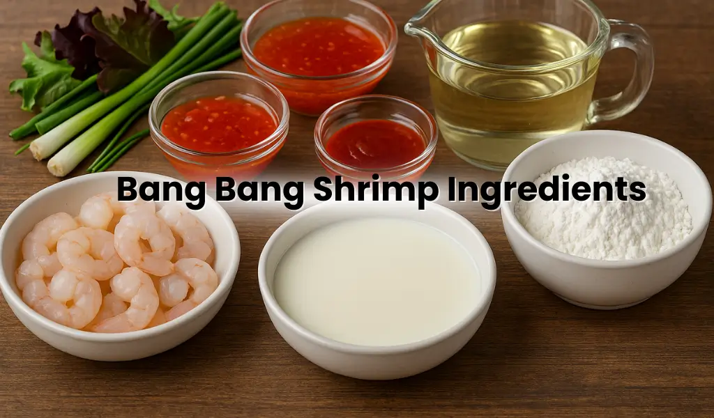 Bang Bang Shrimp recipe Ingredients